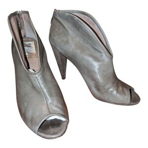 Vince Camuto Peep Toe Ankle Boots, Size 8, Gray